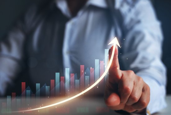 графика със стрелки нагоре